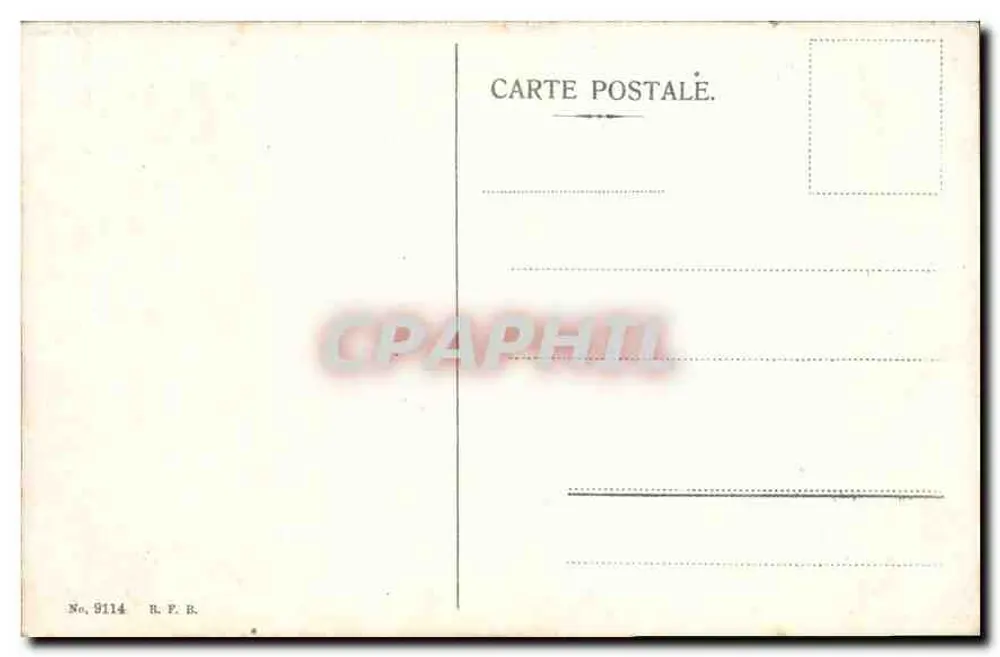 Vila alpina — cabanas de madeira — R.F.B. n° 8114 - Verso