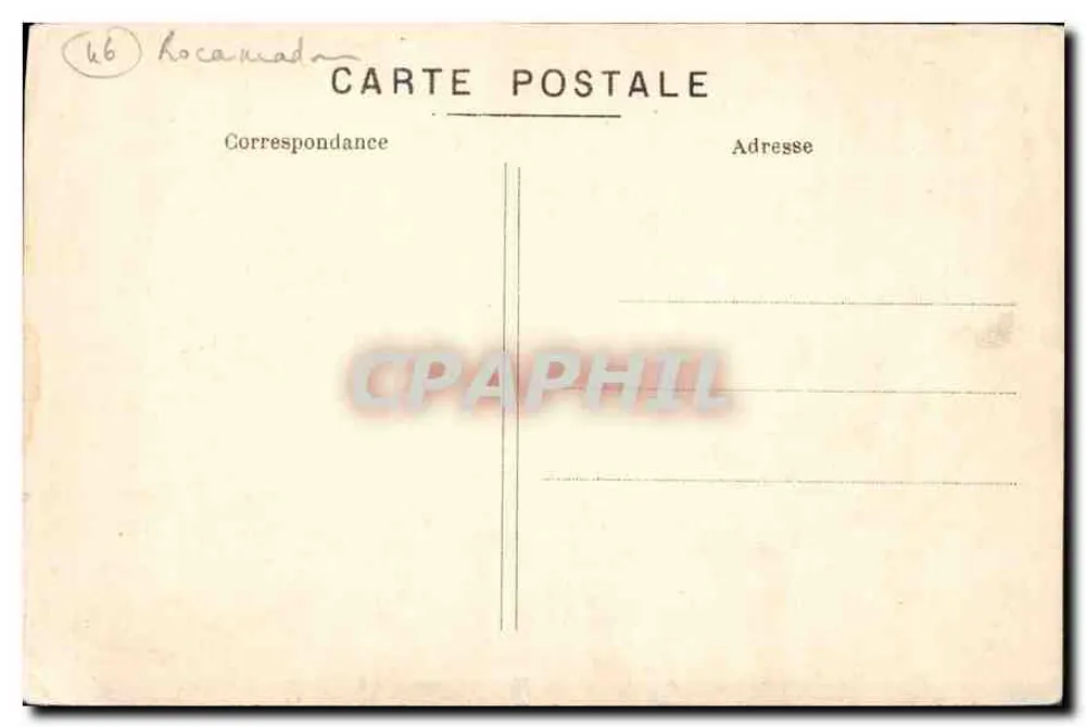Roc-Amadour — Rampes Nouvelles et Château — Éditeur non identifié, n° 47 - Verso
