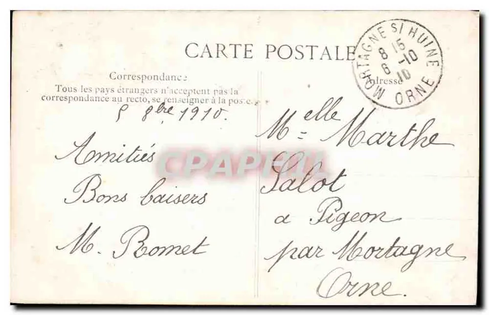 Tourouvre (Orne) — O Velho Calvário — Foto e Coleção A. Maillaut pai edit. - Verso