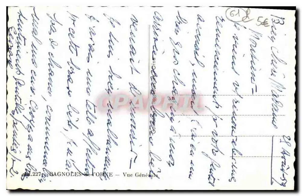 Bagnolles-de-l'Orne — Algemene uitzicht — Uitgever: , nr. 227 - Achterkant