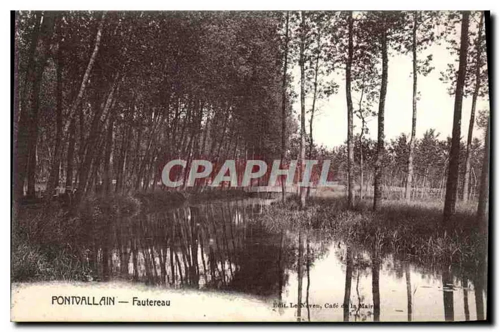 Pontvallain — Fautereau — Uitgever L. Le Naven, Café de la Mairie - Voorkant