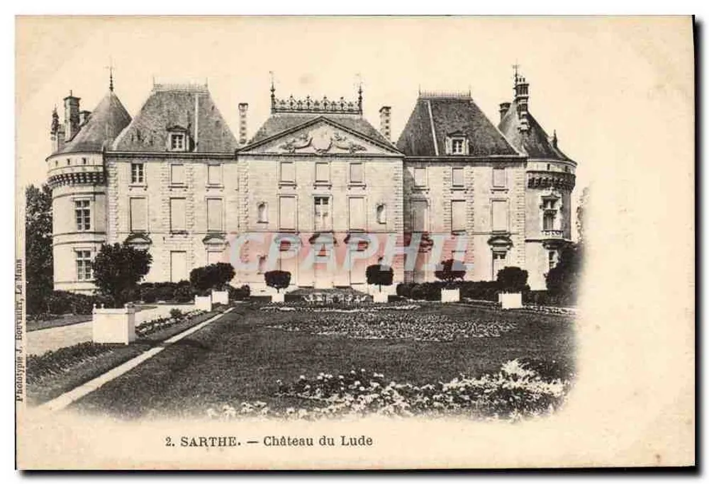 Sarthe — Castelo de Lude — Fototipia J. Borvalley, Le Mans - Frente