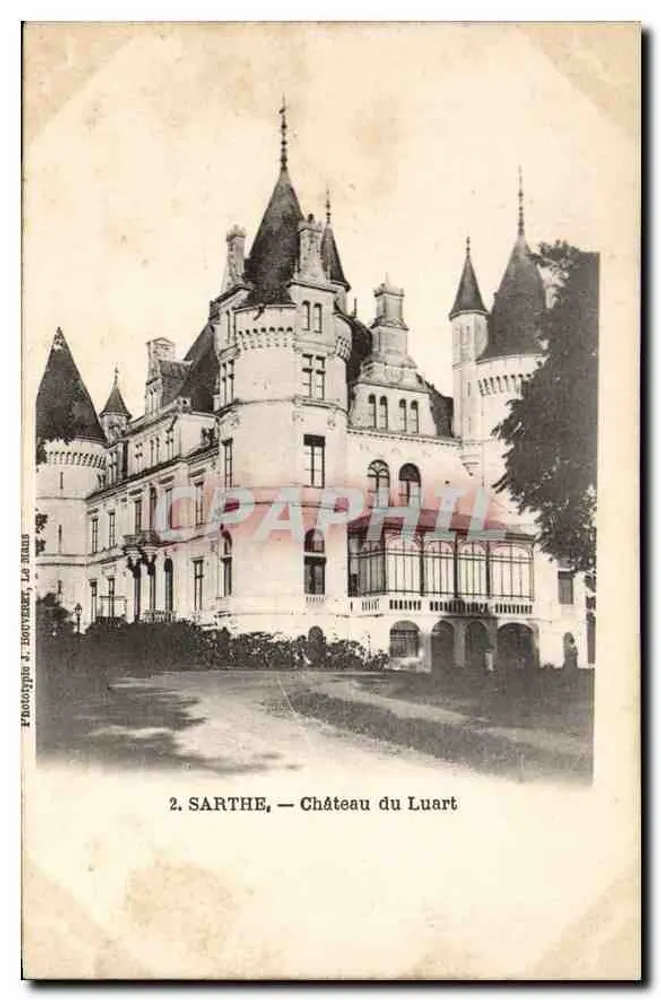 Sarthe — Castelo do Luart — Fototipia J. Houvenet, Le Mans - Frente
