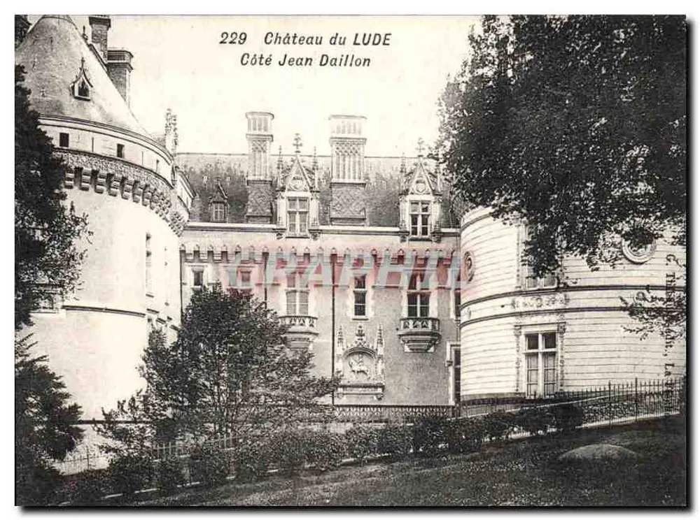 Castelo do LUDE — Lado Jean Daillon — G. Thévenin, La Flèche - Frente