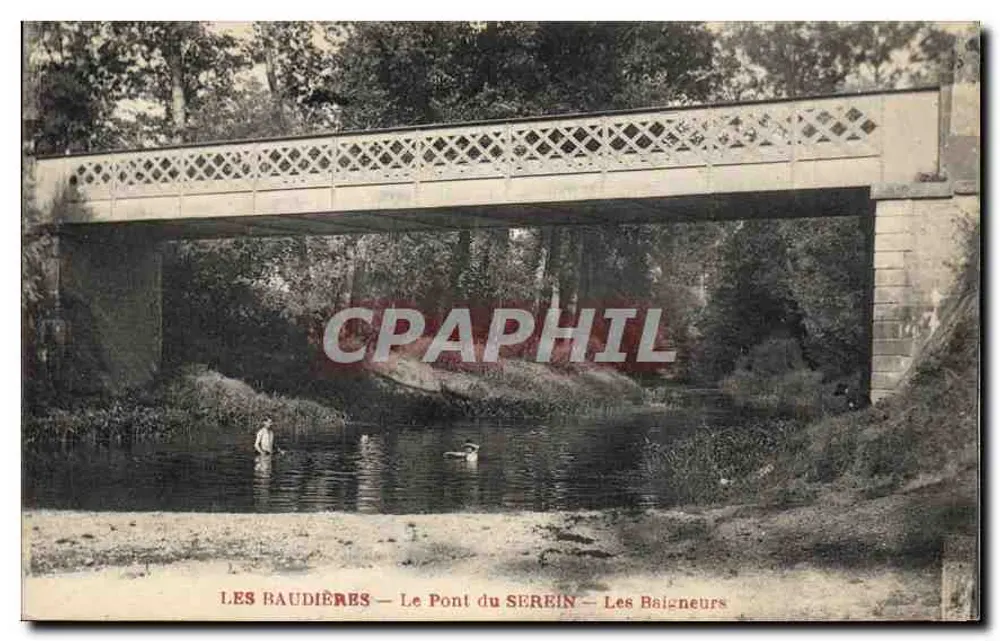 Les Baudières — Le Pont du Serein — Les Baigneurs - Recto