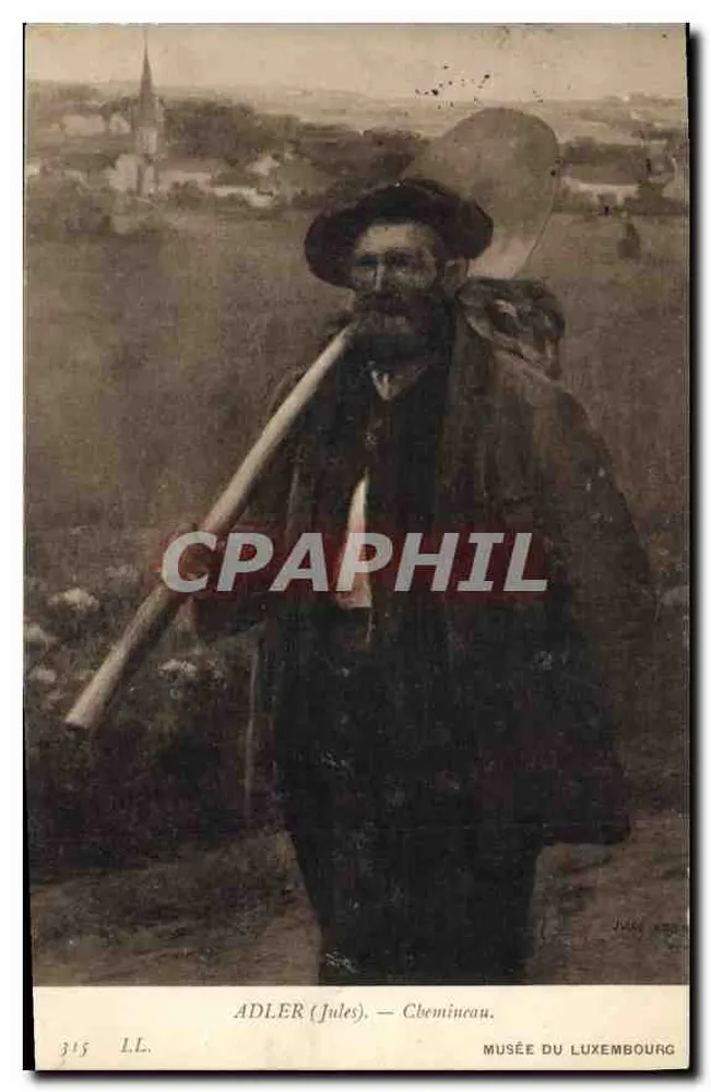 ADLER (Jules) — Homem de estrada — Museu do Luxemburgo - Frente