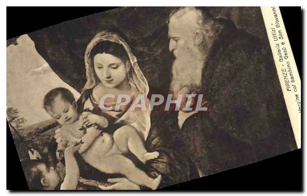 Virgem com o Menino e São João Batista — Galeria dos Uffizi — Florença - Frente