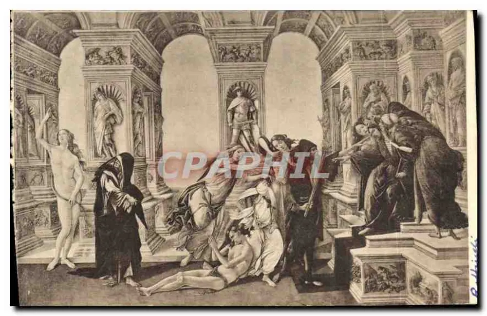 La Calunnia — Galleria degli Uffizi — Firenze - Frente