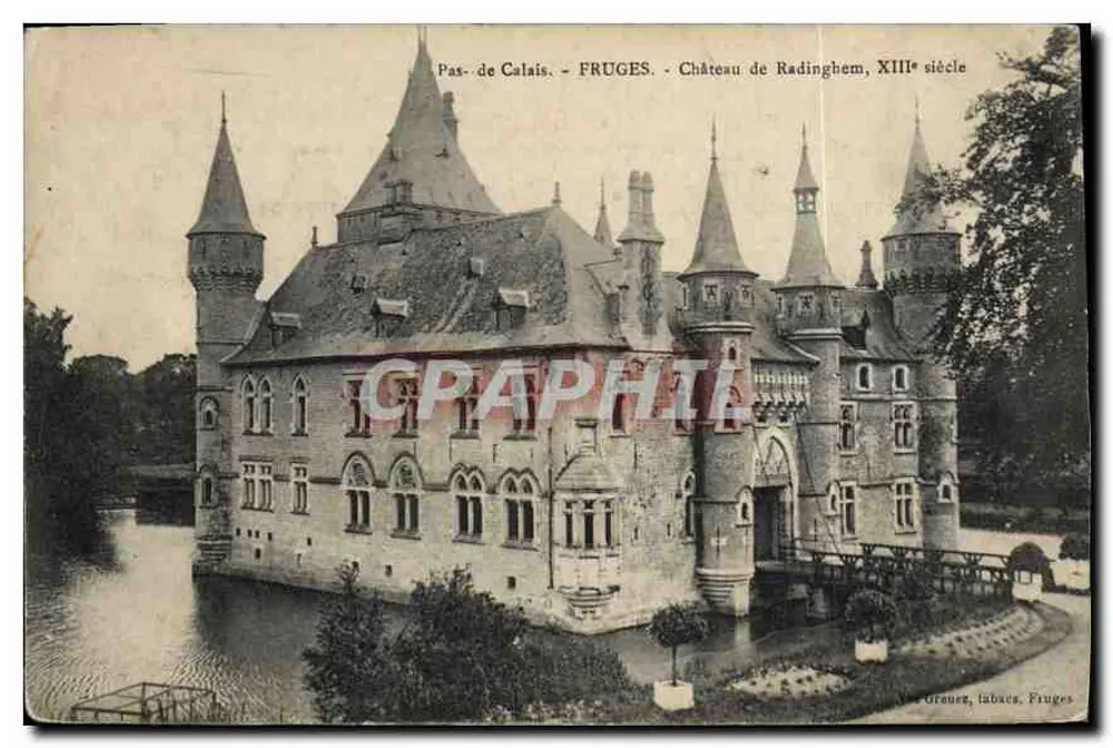 Schloss Radinghem — Pas-de-Calais — Fruges — 13. Jahrhundert - Vorderseite