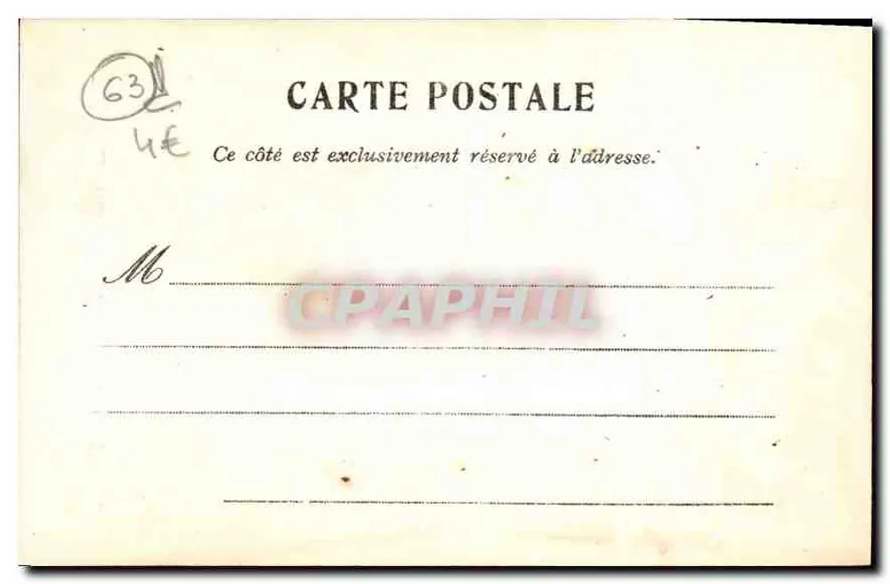 Clermont-Ferrand — Kathedraal (noordzijde) — A.G. fot. - Achterkant