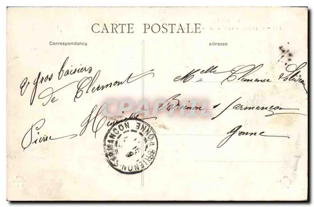 Clermont-Ferrand — Vista geral — L'Auvergne, n°831 - Verso