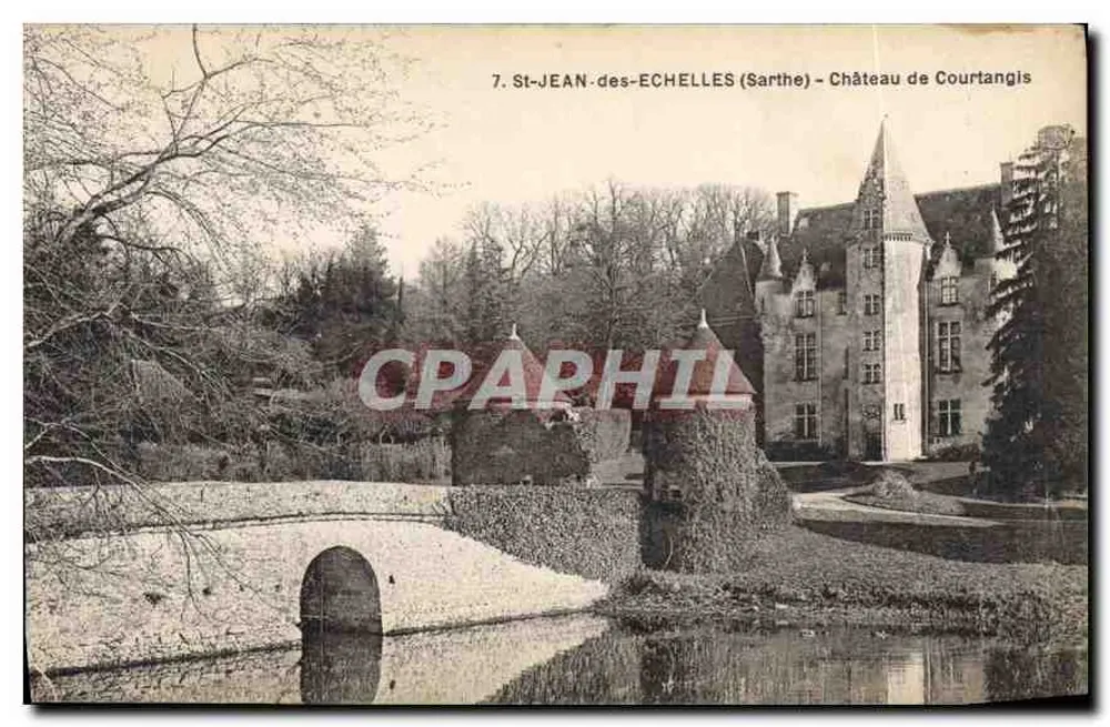 St-Jean-des-Echelles (Sarthe) — Schloss Courtangis — Verlag A. Dolbeau, Le Mans - Vorderseite