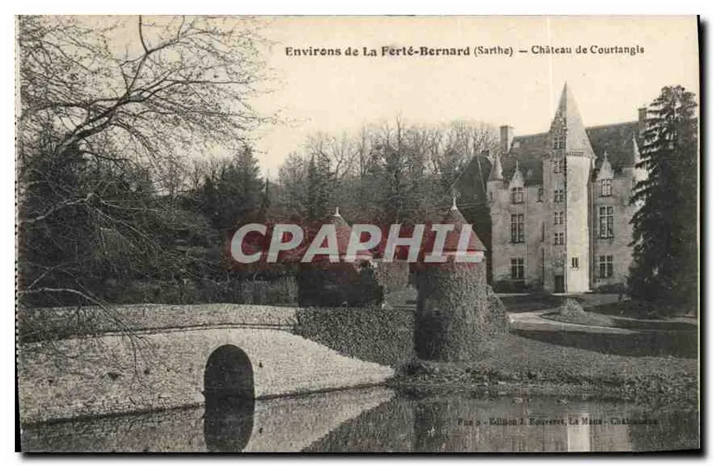 Schloss Courtangis — Umgebung von La Ferté-Bernard (Sarthe) — Edition Killion J. Rouvres - Vorderseite