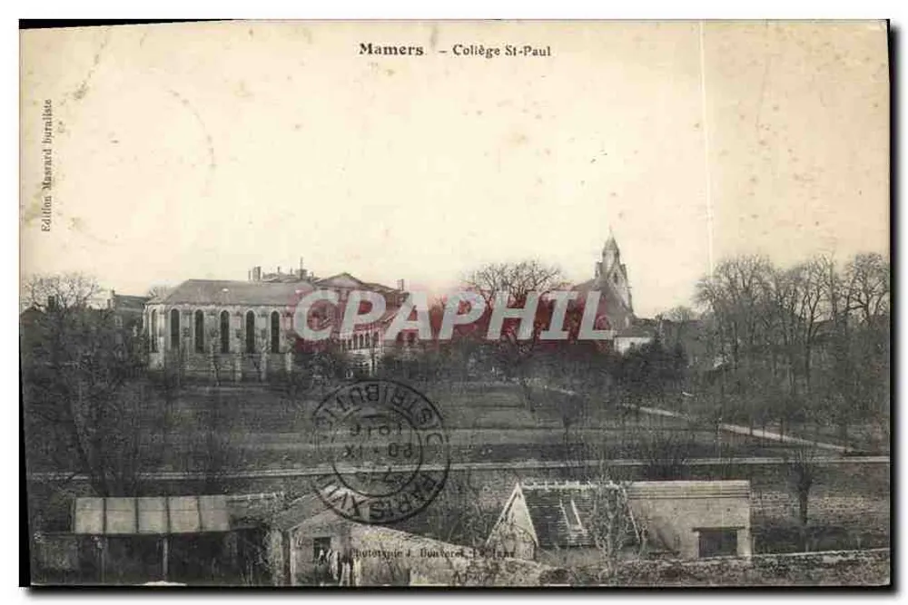 Mamers - Colégio St-Paul — Edição Massard, n° 1017 - Frente