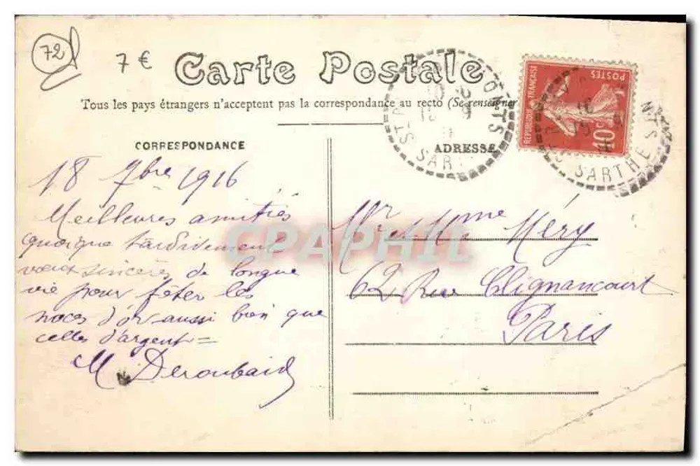 Mamers - Colégio St-Paul — Edição Massard, n° 1017 - Verso