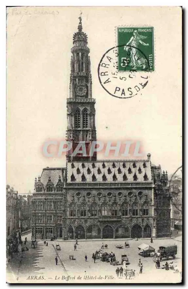 Arras — O Sino da Prefeitura — LL. - Frente