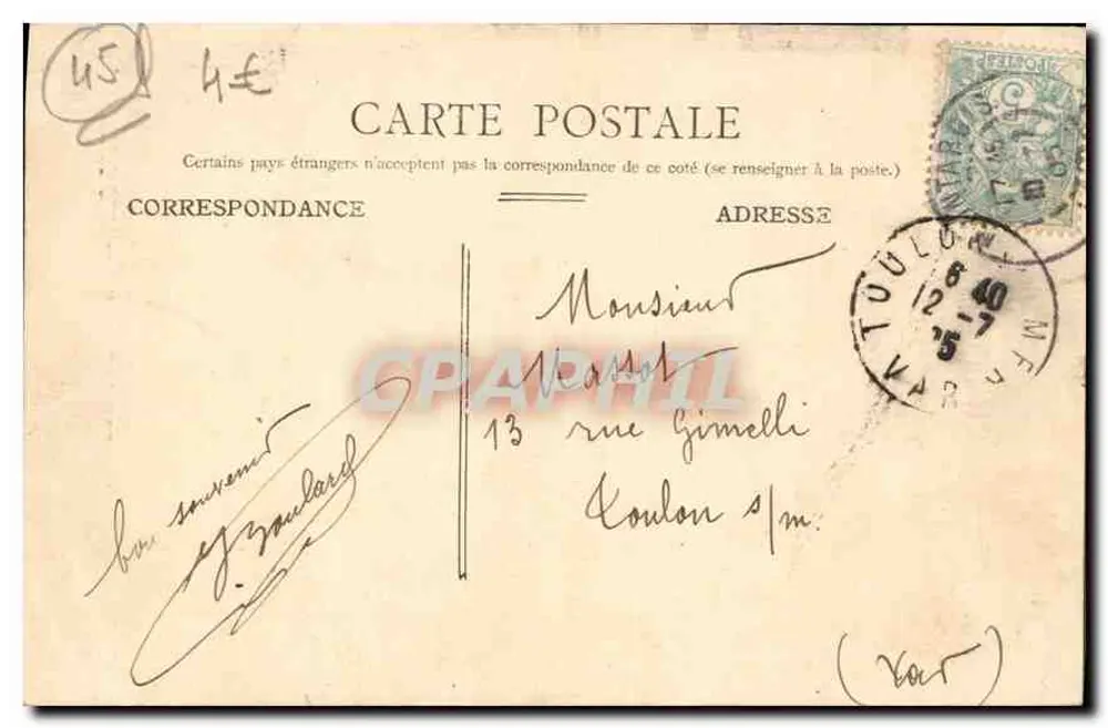 Montargis — Estátua de Mirabeau - Verso