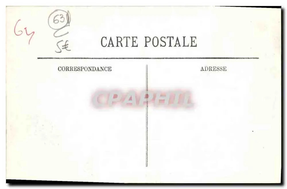 Clermont-Ferrand — Vista geral e o Puy de Dôme — LL. - Verso