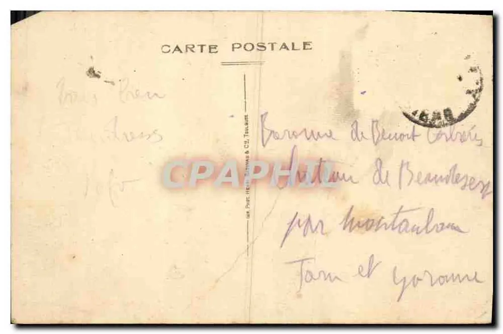Camaret — Pointe des Polis — Semaphor und Grand Dahonet — Edit. Meilland, 5000 - Rückseite