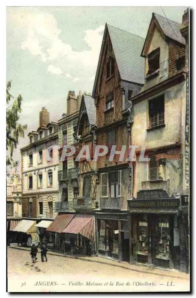 Angers — Alte Häuser und Rue de l'Oisellerie — LL. - Vorderseite