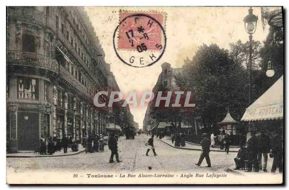 Toulouse - La Rue Alsace-Lorraine - Angle Rue Lafayette - Vorderseite