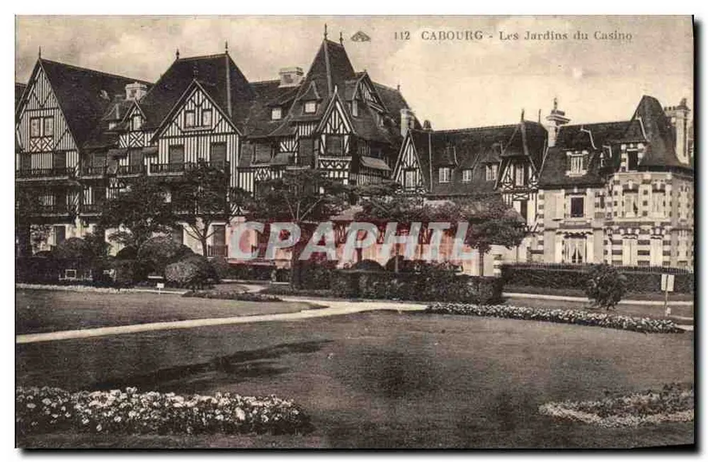 Cabourg - Die Gärten des Casinos — Verleger G. Audibert, Nr. 112 - Vorderseite