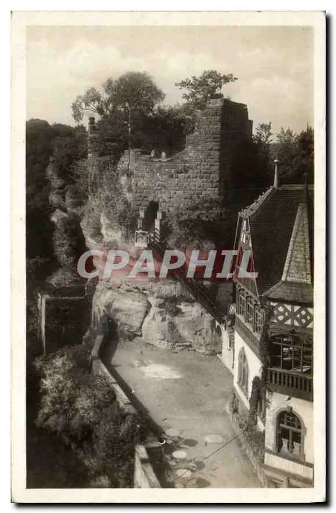 Ruínas de castelo — vista panorâmica — Félix LUB, editor em Haut Barr perto de Saverne - Frente