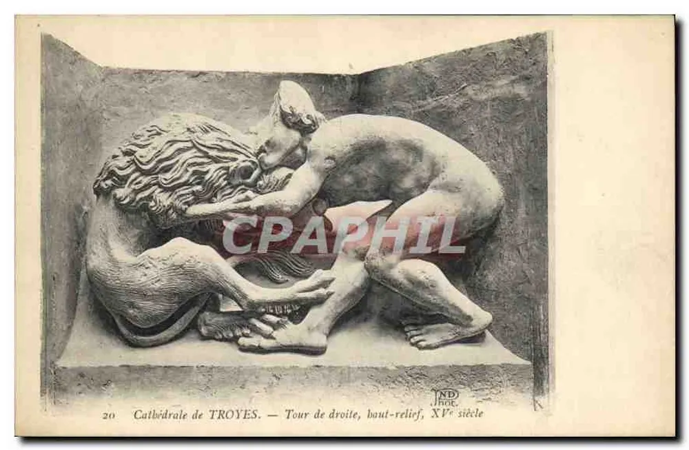 Kathedrale von TROYES — Rechter Turm, Hochrelief, 15. Jahrhundert - Vorderseite