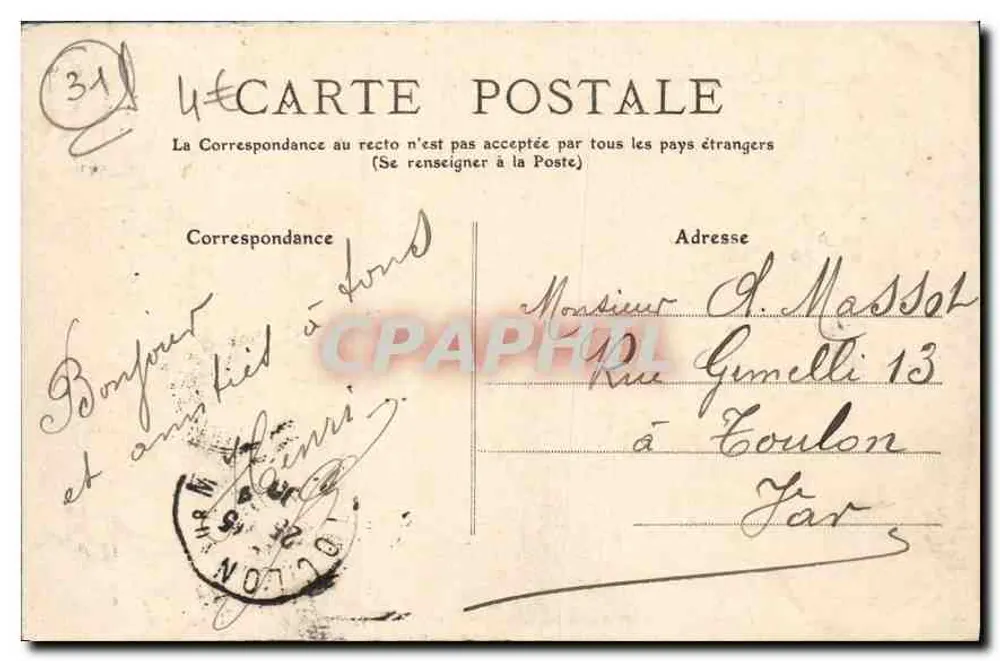 Toulouse - O Capitólio e a Praça — editor anônimo, n° 81 - Verso