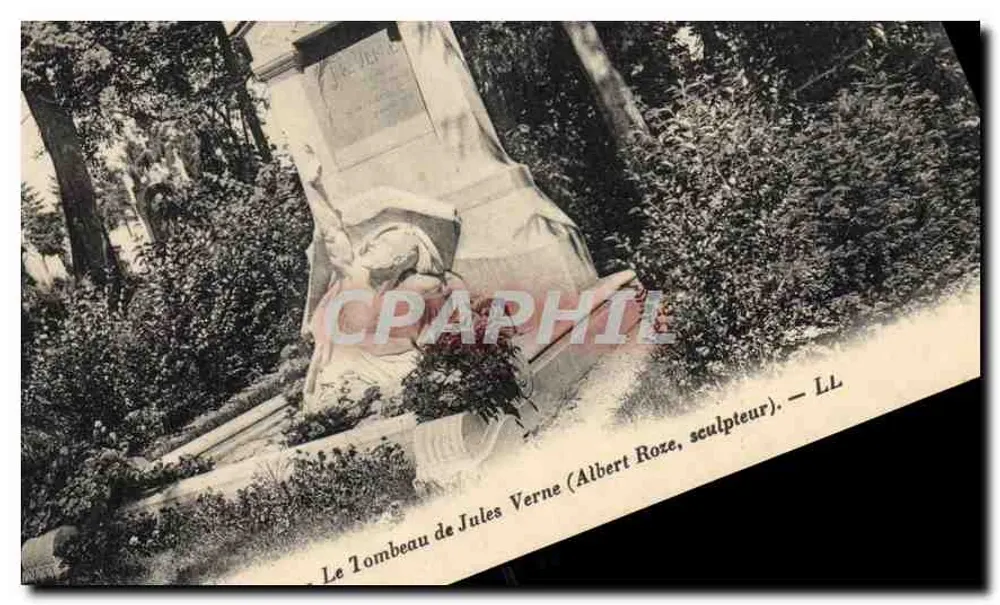 Das Grab von Jules Verne (Albert Roze, Bildhauer) — LL - Vorderseite