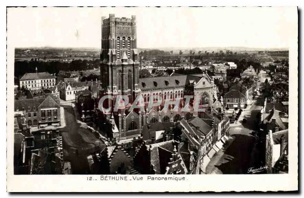 Béthune — Widok panoramiczny — Fauchois, nr 12 - Awers