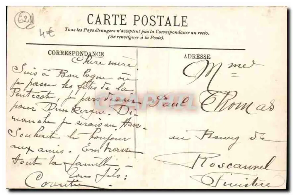 Boulogne-sur-Mer — Kirche Notre-Dame — LL. n°14 - Rückseite