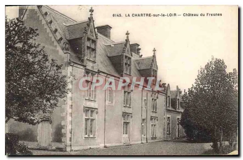 La Chartre-sur-le-Loir — Schloss du Fresnes — Antike Ansichtskarte Nr. 6145 - Vorderseite
