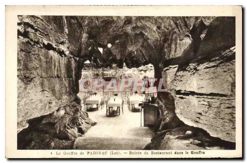 Der Padirac-Schlund (Lot) — Eingang zum Restaurant im Schlund - Vorderseite
