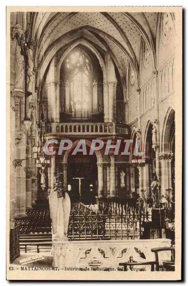 MATTAINCOURT - Innenansicht der Basilika - Die Orgeln - Vorderseite