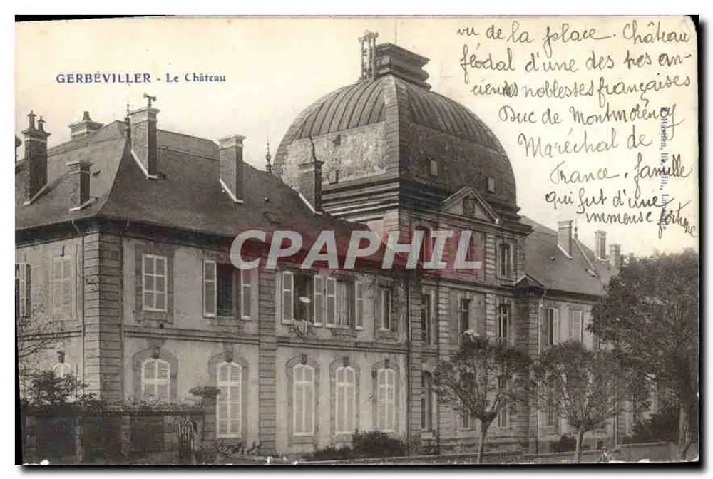 Gerbéviller - O Castelo — Castelo feudal de uma das mais antigas famílias francesas, Duque de Montmorency, Marechal da França - Frente