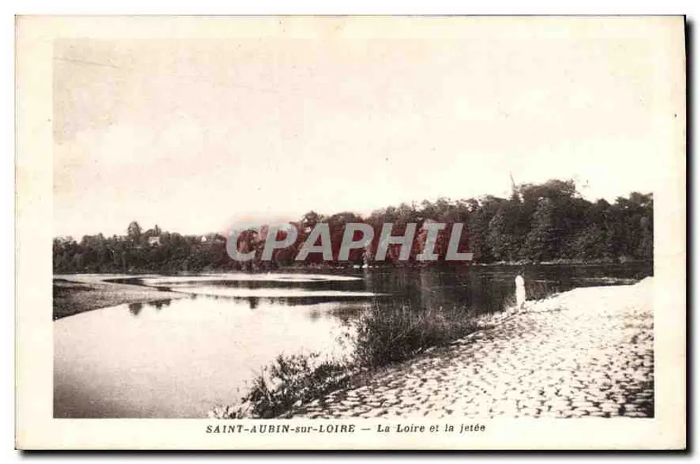 Saint-Aubin-sur-Loire — Die Loire und der Steg - Vorderseite