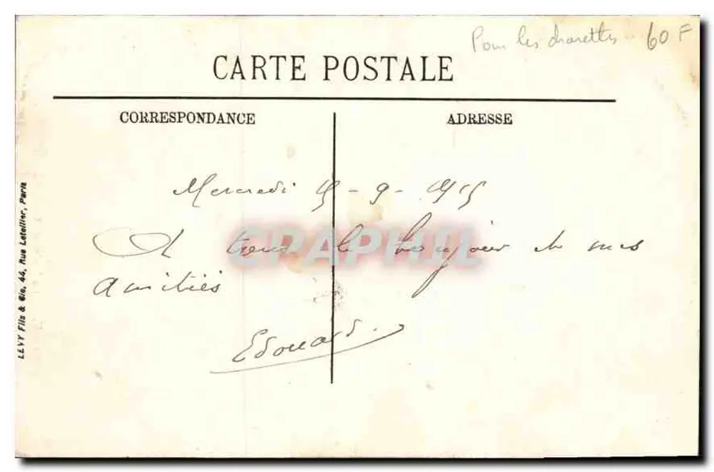 Verdun — A Estátua de Cheverl — LL - Verso