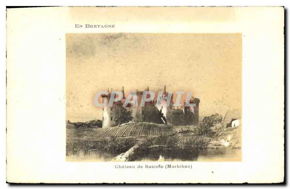 Castelo de Susinio (Morbihan) — Em Bretanha — Edição artística SUPRA Paris - Frente
