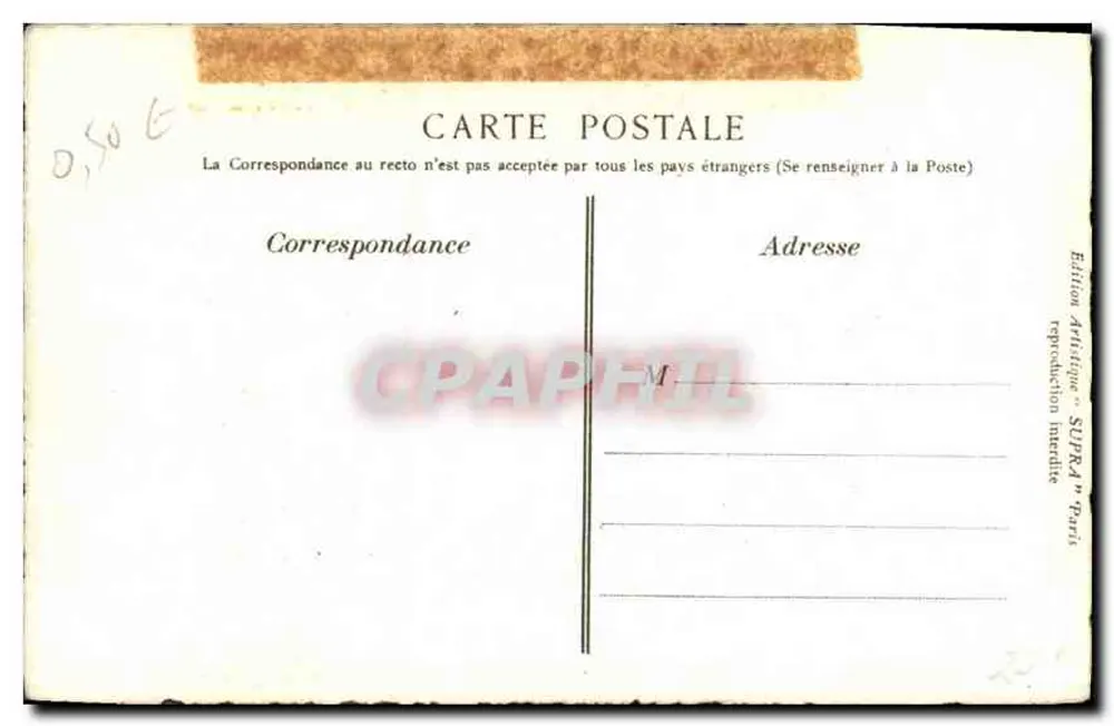 Castelo de Susinio (Morbihan) — Em Bretanha — Edição artística SUPRA Paris - Verso
