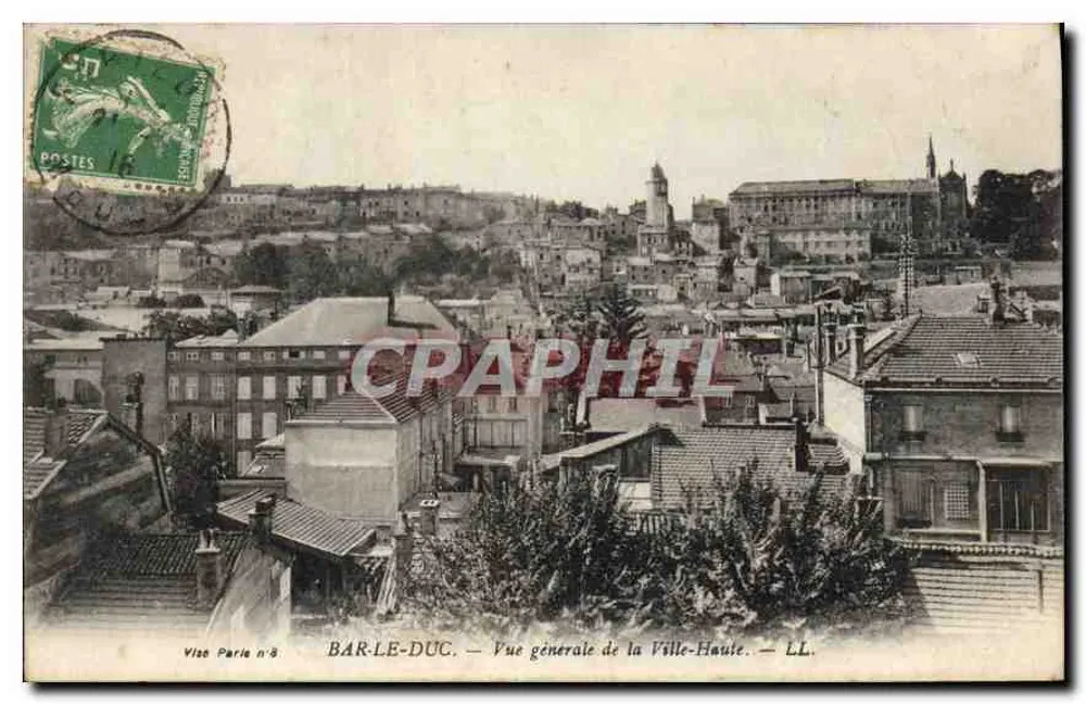 Bar-le-Duc — Allgemeiner Blick auf die Oberstadt — LL. — Vise Paris n°8 - Vorderseite