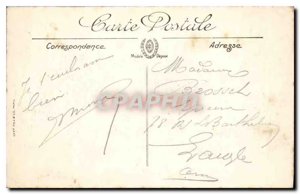Bar-le-Duc — Allgemeiner Blick auf die Oberstadt — LL. — Vise Paris n°8 - Rückseite