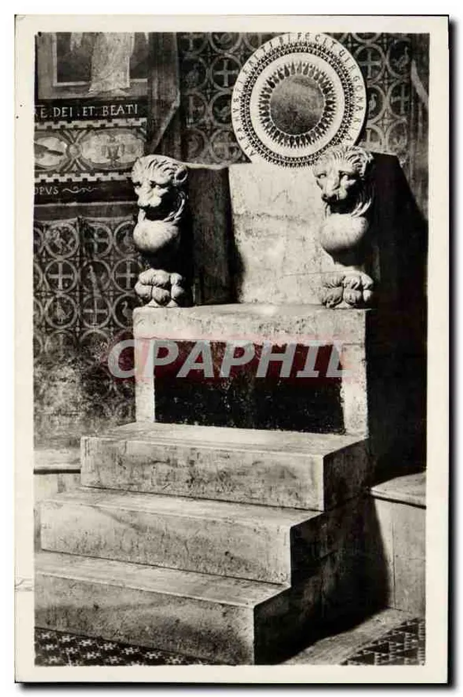 Episkopaler Thron in Rom — S. Maria in Cosmedin — Verlag Stabilimenti Alterocca-Terri - Vorderseite
