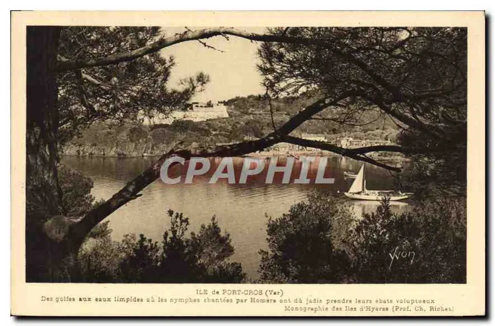 Ilha de Port-Cros (Var) — Monografia das Ilhas de Hyères (Prof. Ch. Richet) — Edição Yvon - Frente