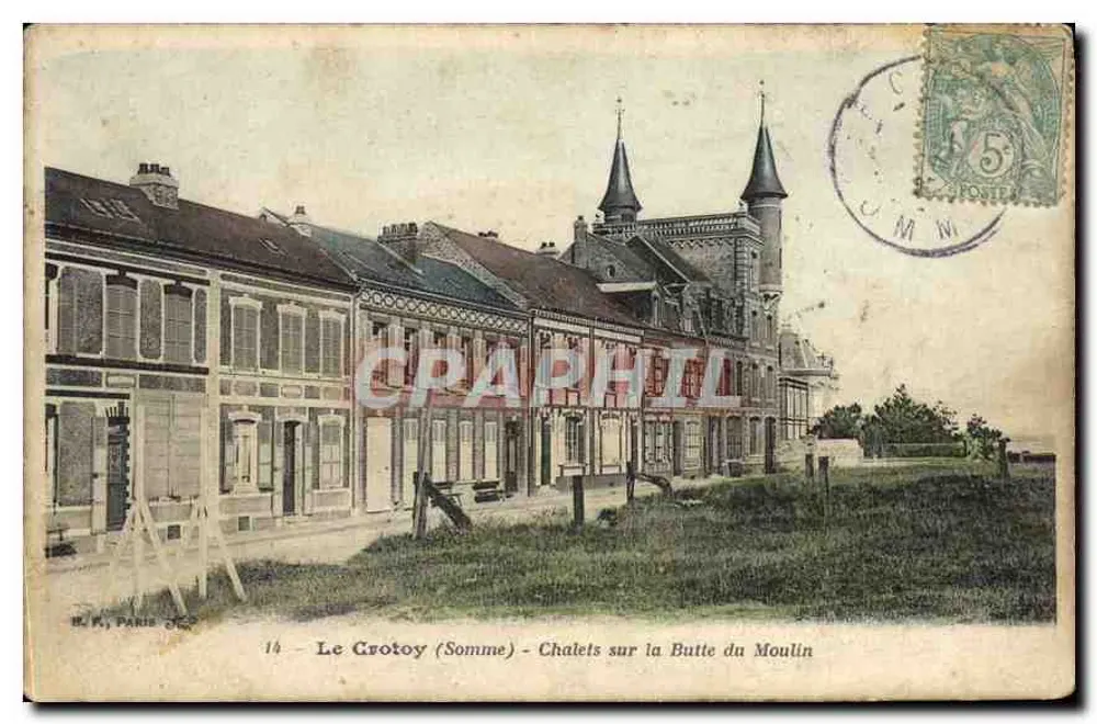 Le Crotoy (Somme) - Chalets auf der Butte du Moulin — H. K., Paris, n°14 - Vorderseite