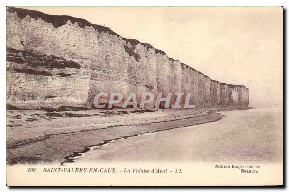Saint-Valery-en-Caux — Die Aval-Klippe — Edition Daigle, Selecta - Vorderseite