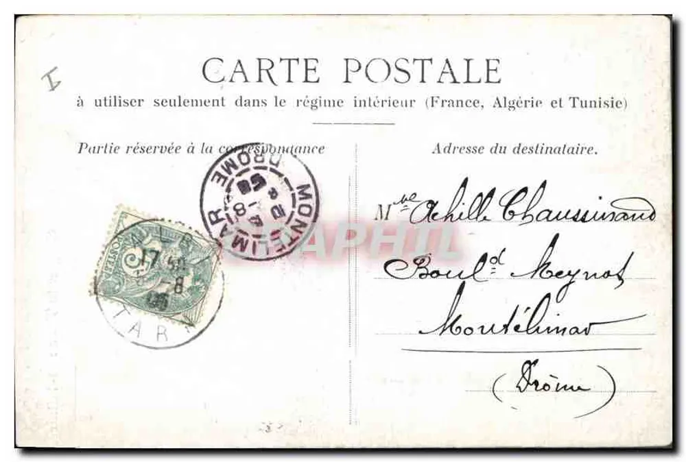 Gorges do Tarn: St-Hilaire — carta postal n°303 — editor não visível - Verso