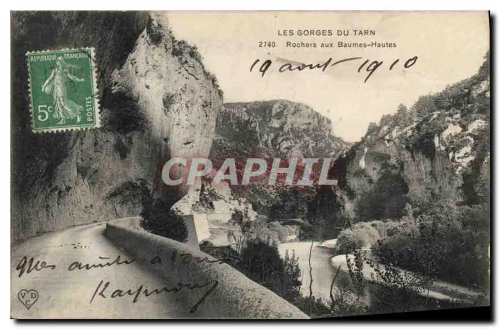 Die Tarnschlucht — Felsen bei Baumes-Hautes — 2740 — Verlag nicht sichtbar - Vorderseite