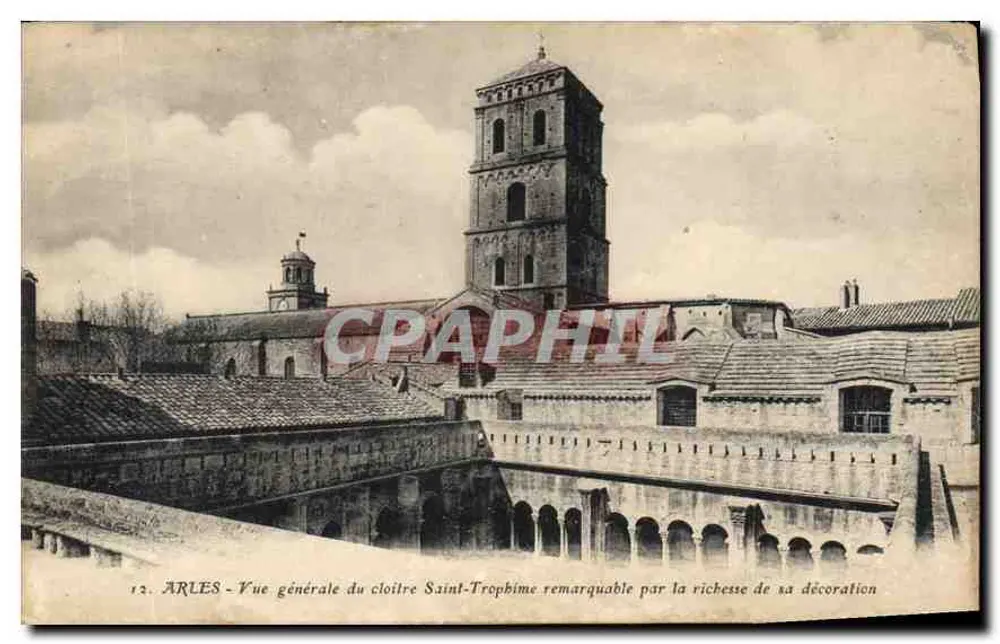 Arles - Allgemeiner Blick auf den Cloître Saint-Trophime, bemerkenswert wegen der Reichtümer seiner Verzierung — Arnaud et Nozais, Nantes - Vorderseite