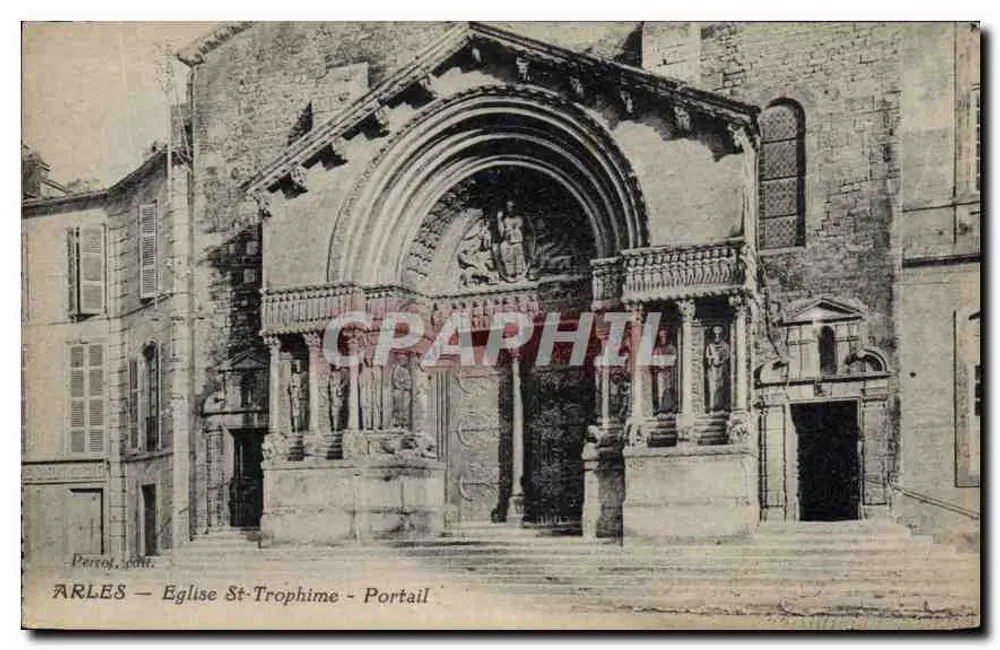 Arles — Kirche St-Trophime — Portal — Perron, Verlag - Vorderseite